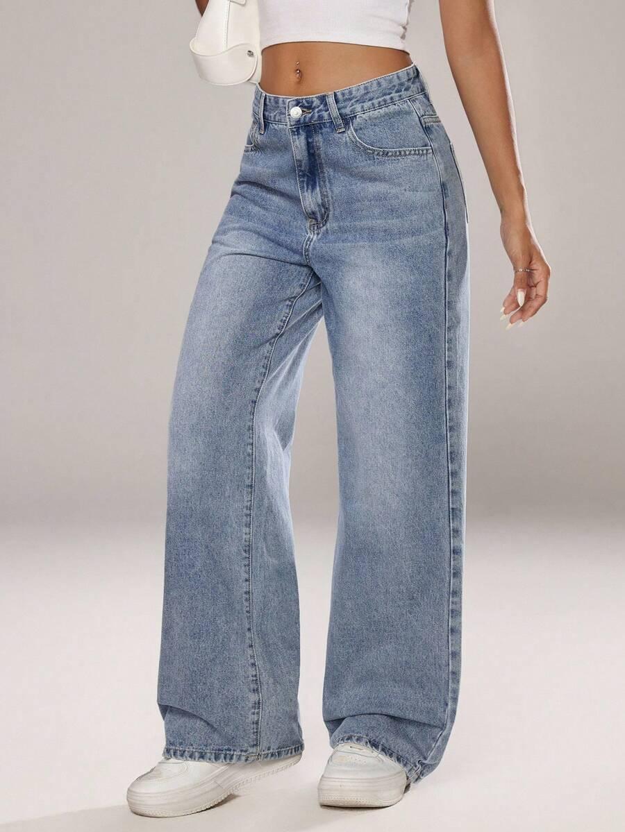 NIEBIESKIE SPODNIE JEANS