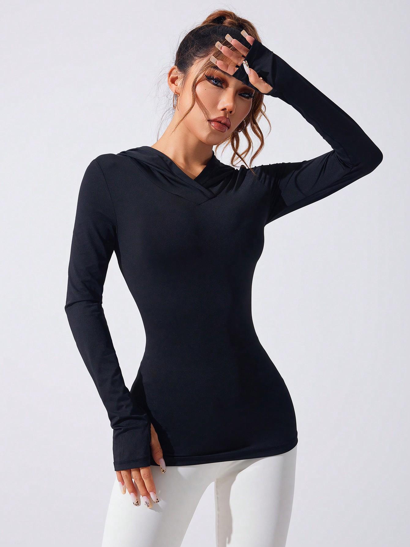 CZARNA BLUZA SPORTOWA