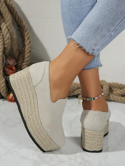 SZARE WSUWANE ESPADRYLE