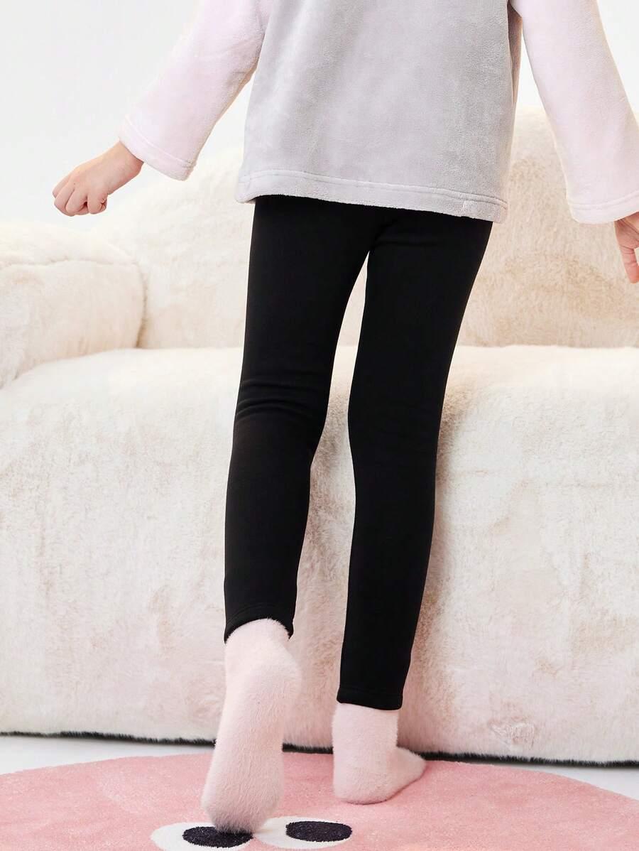 CZARNE OCIEPLANE LEGGINSY