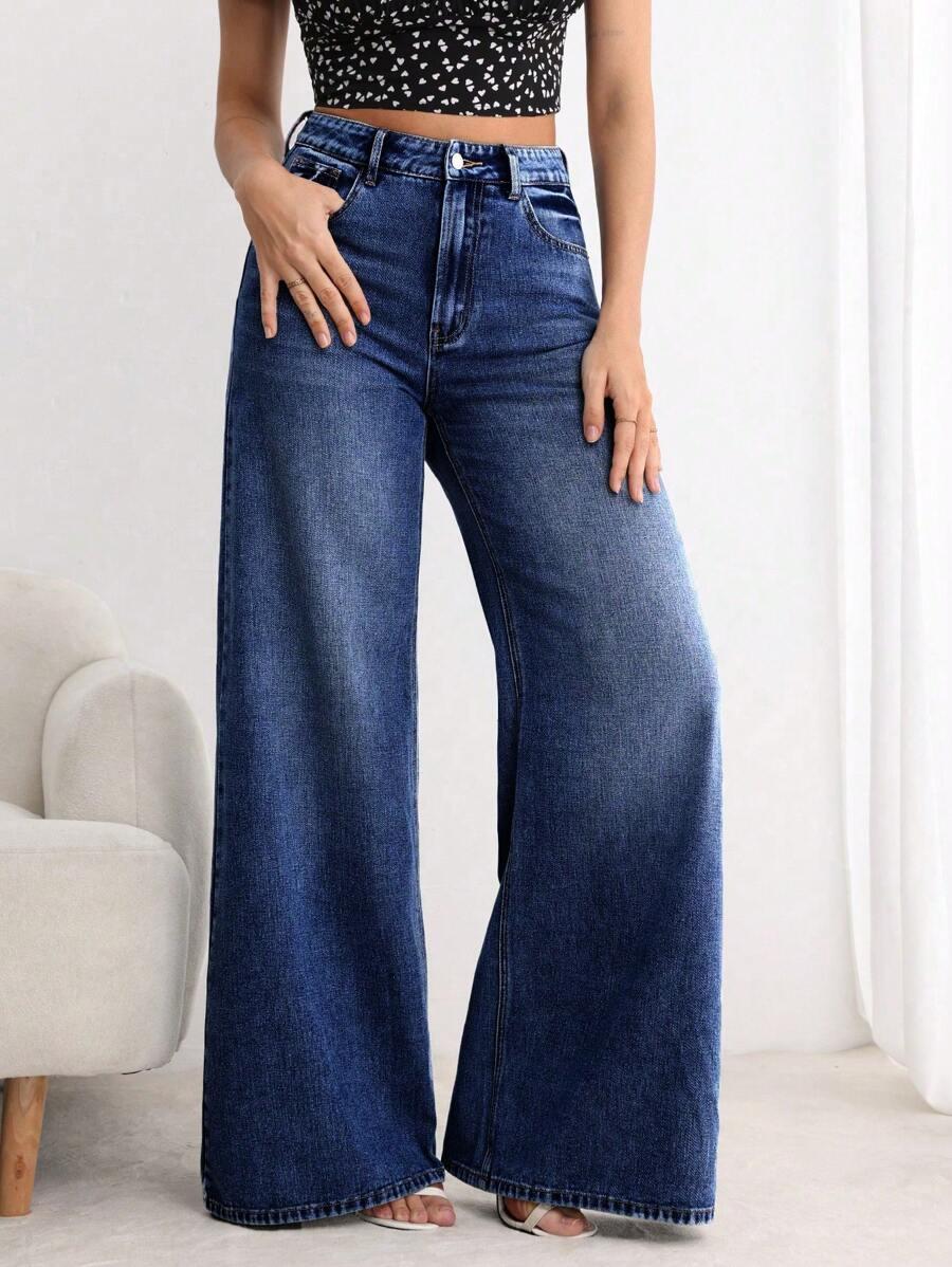 NIEBIESKIE SPODNIE JEANS 