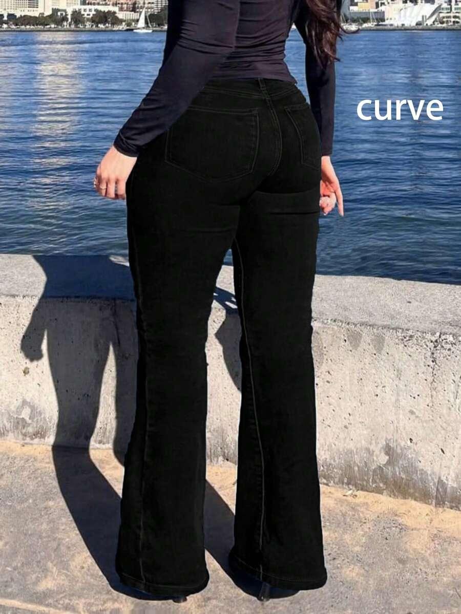 czarne spodnie jeans 