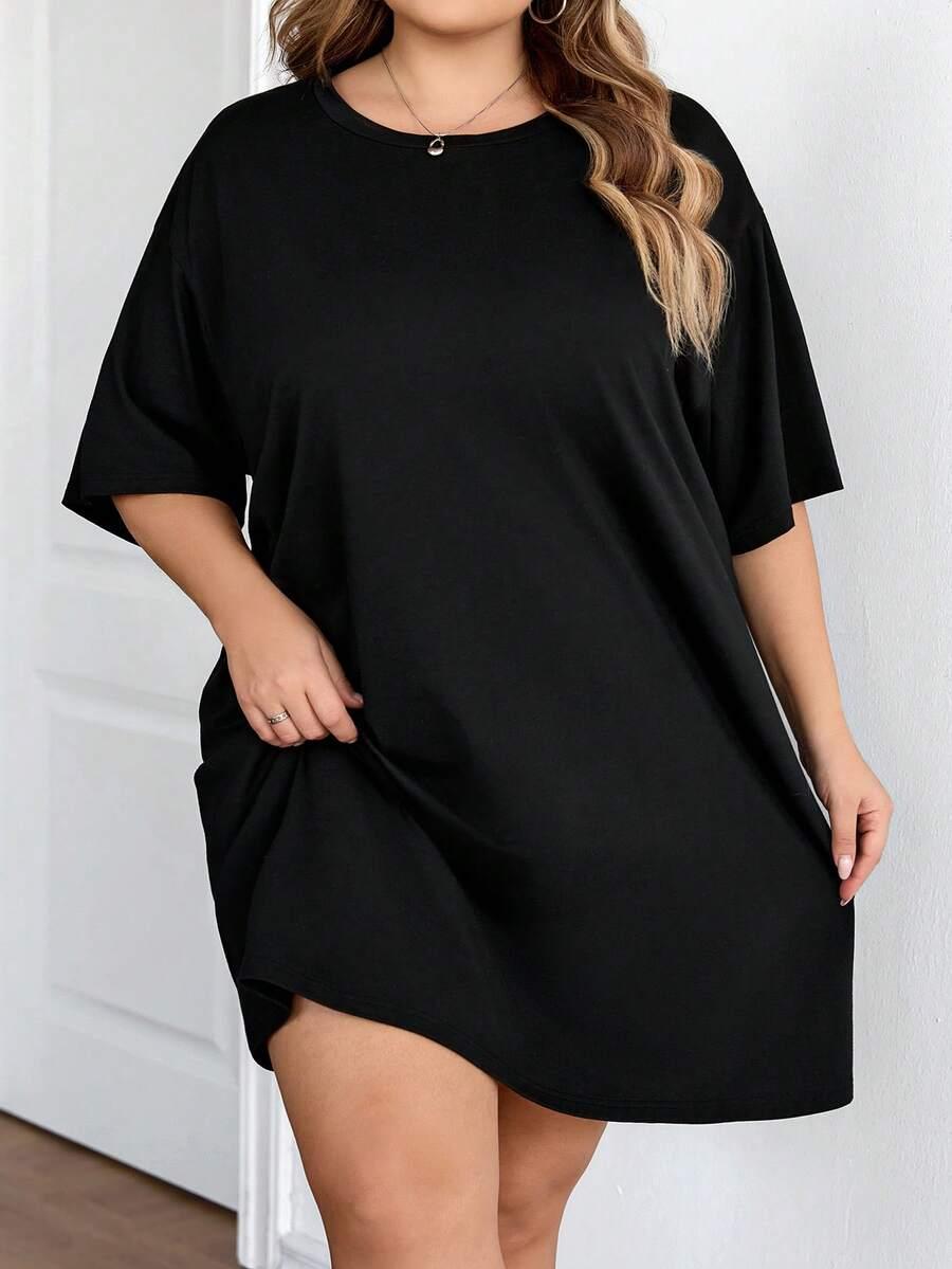 czarna sukienka oversize