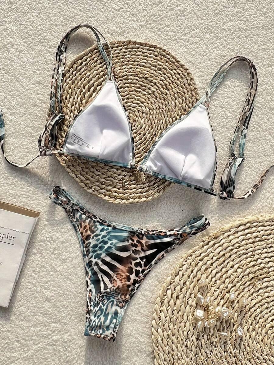 dół od bikini print