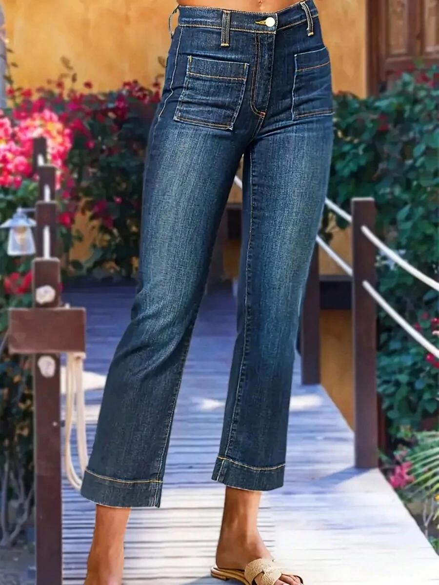 NIEBIESKIE SPODNIE JEANS