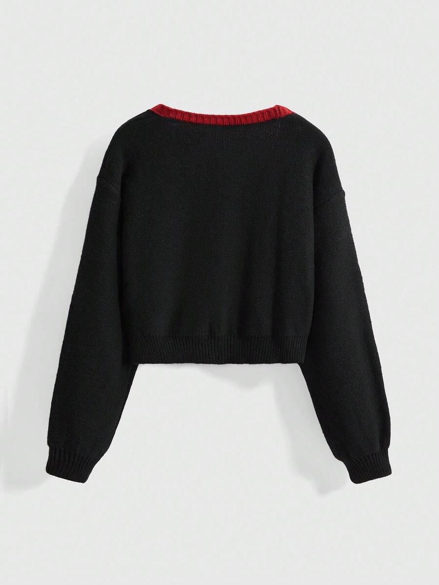 rozpinany sweter haft