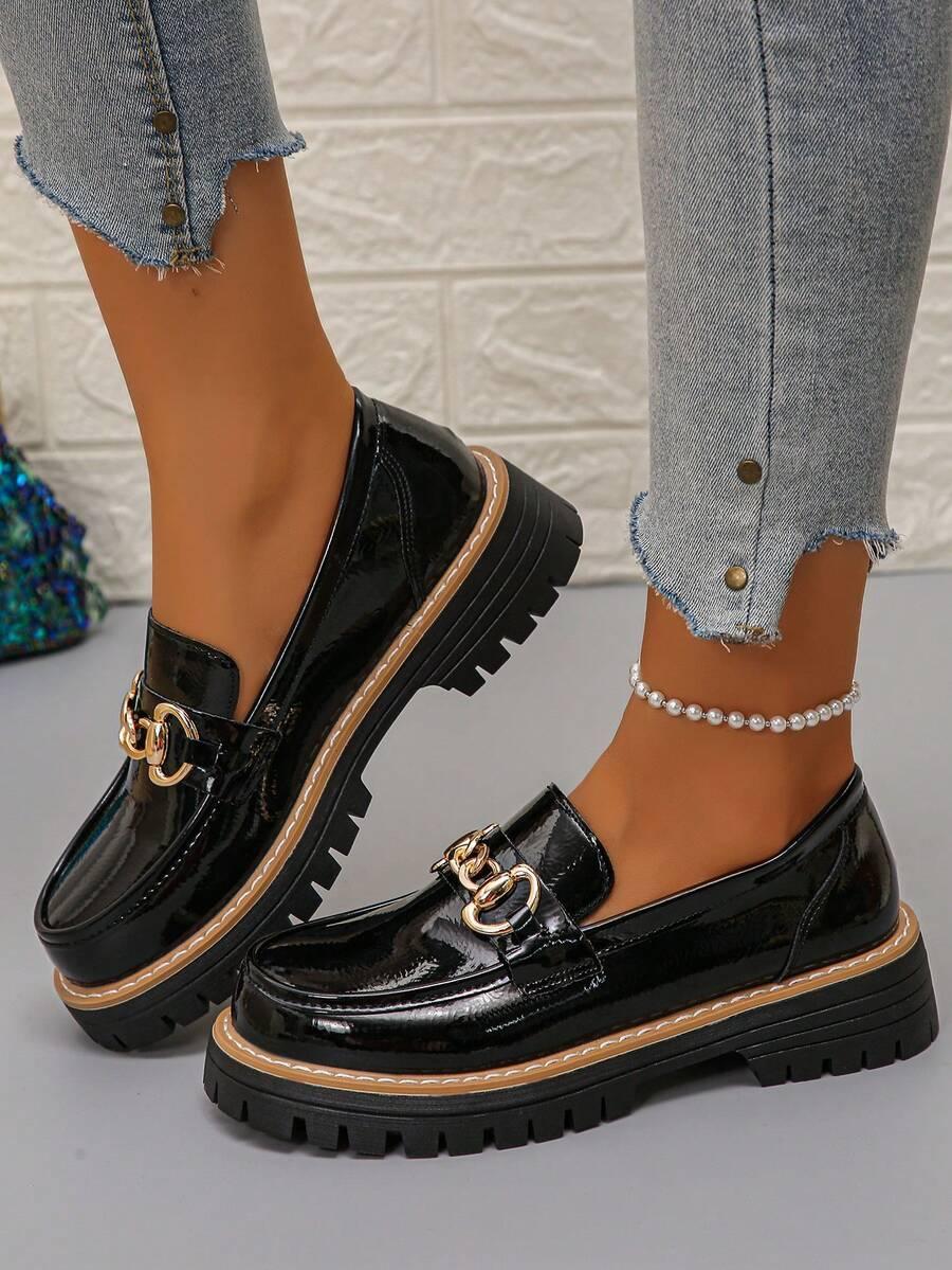 CZARNE MOKASYNY CASUAL