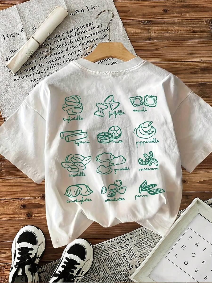 klasyczny t-shirt nadruk