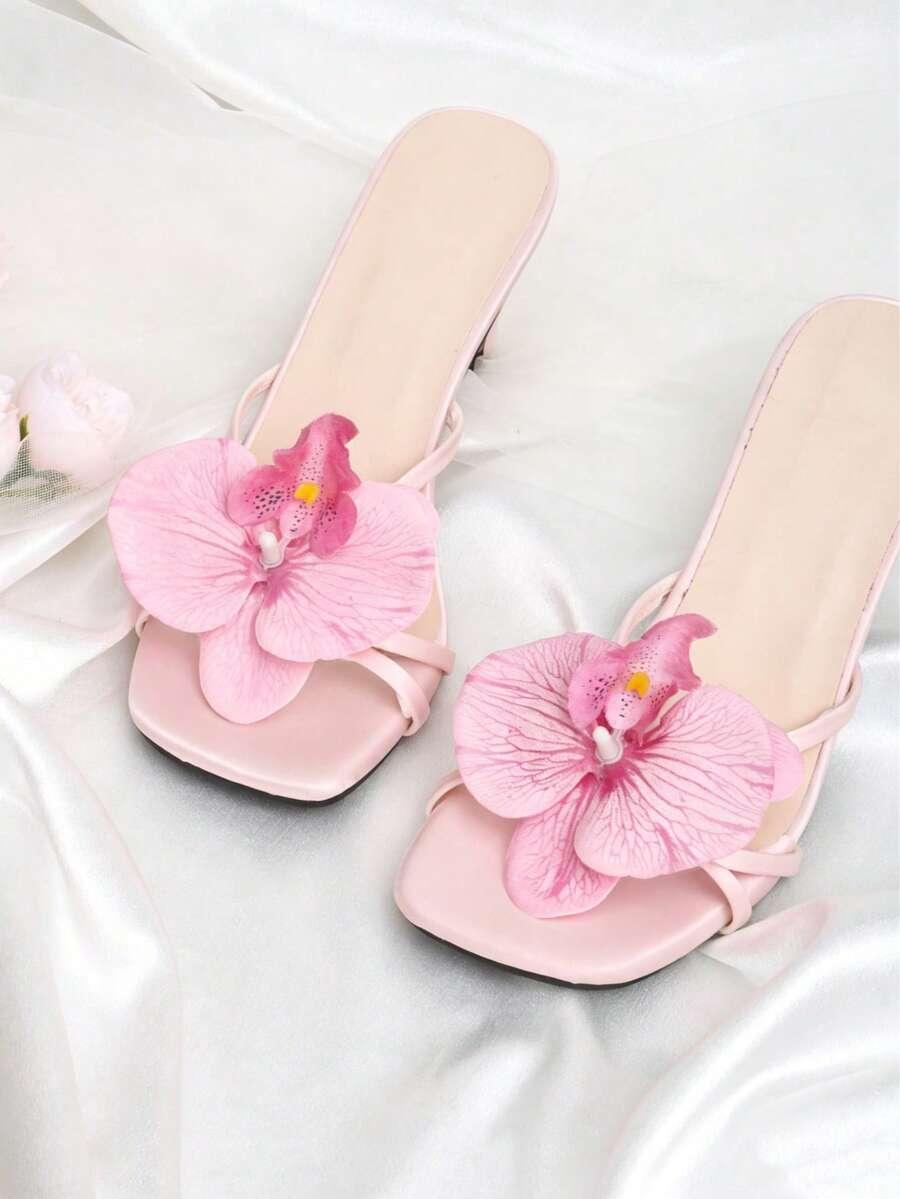 Klipsy ozdoby na buty kwiaty