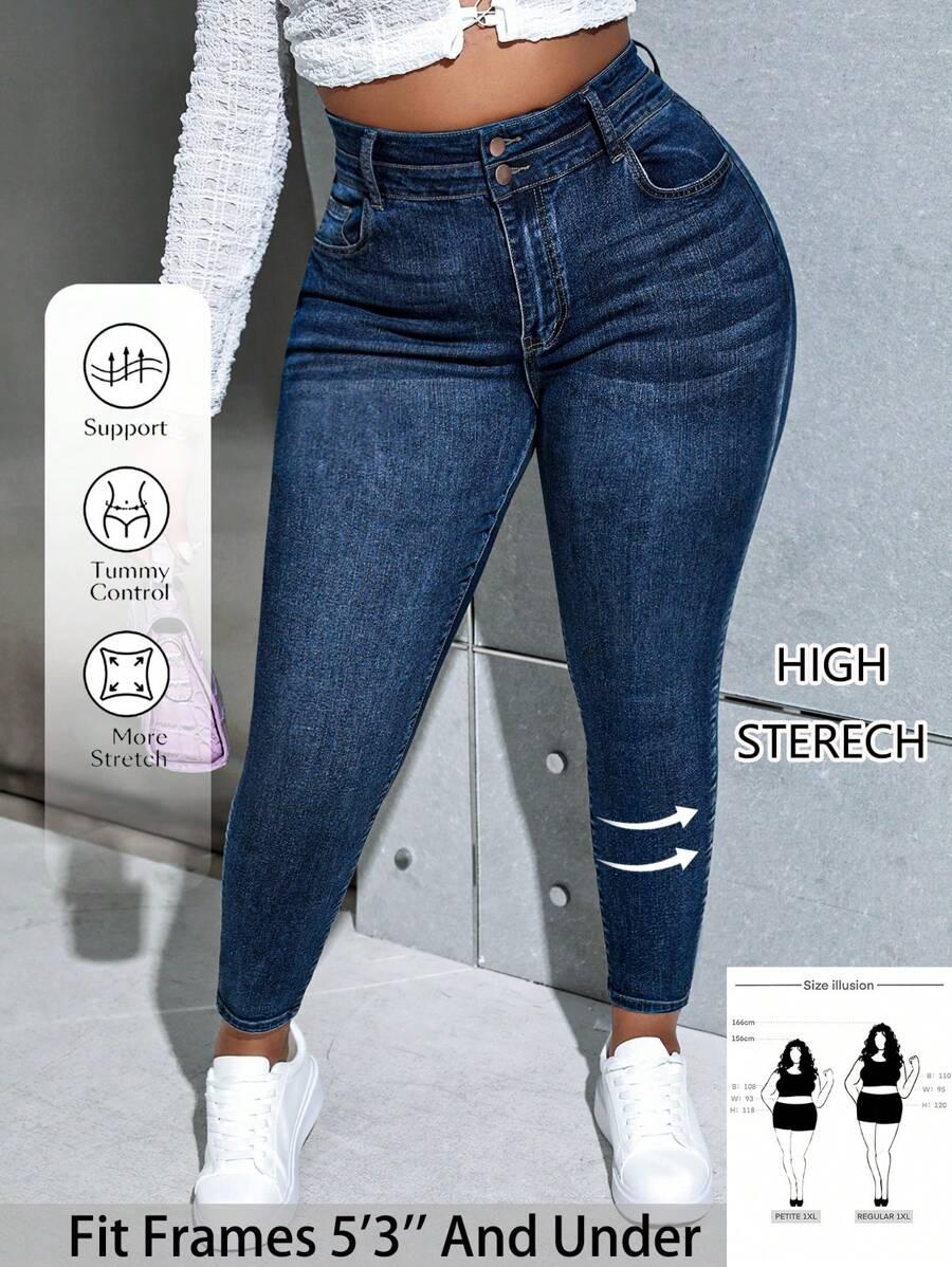 NIEBIESKIE SPODNIE JEANS WYSOKI STAN 