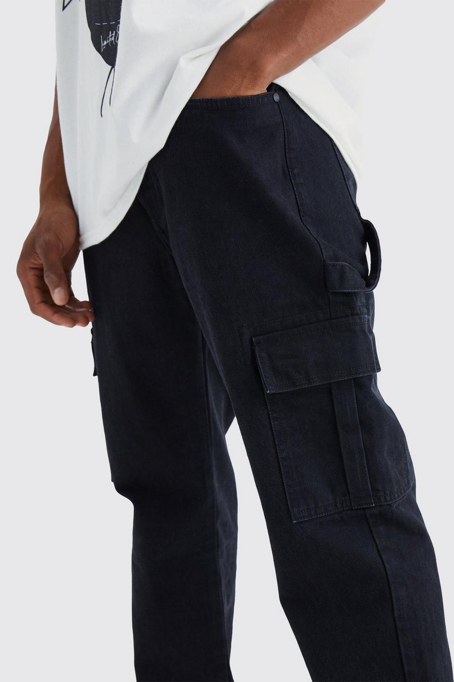 proste spodnie jeans kieszenie