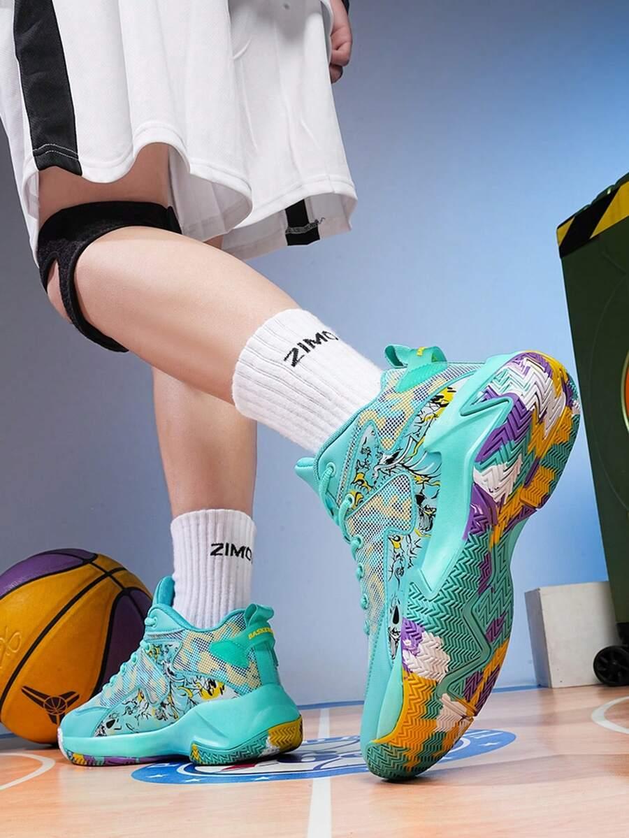 ZIELONE BUTY SPORTOWE NADRUK