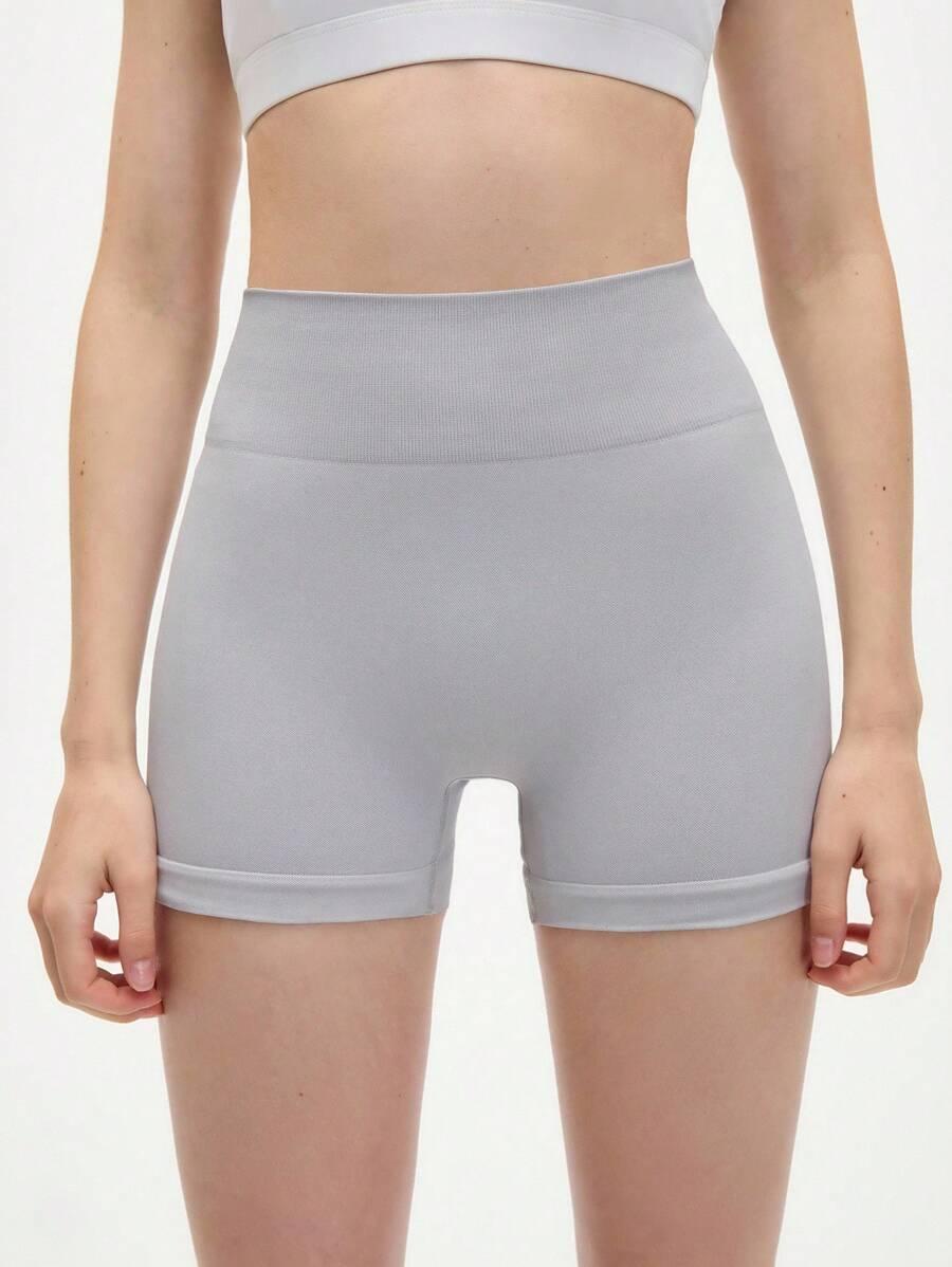 SZARE krótkie legginsy