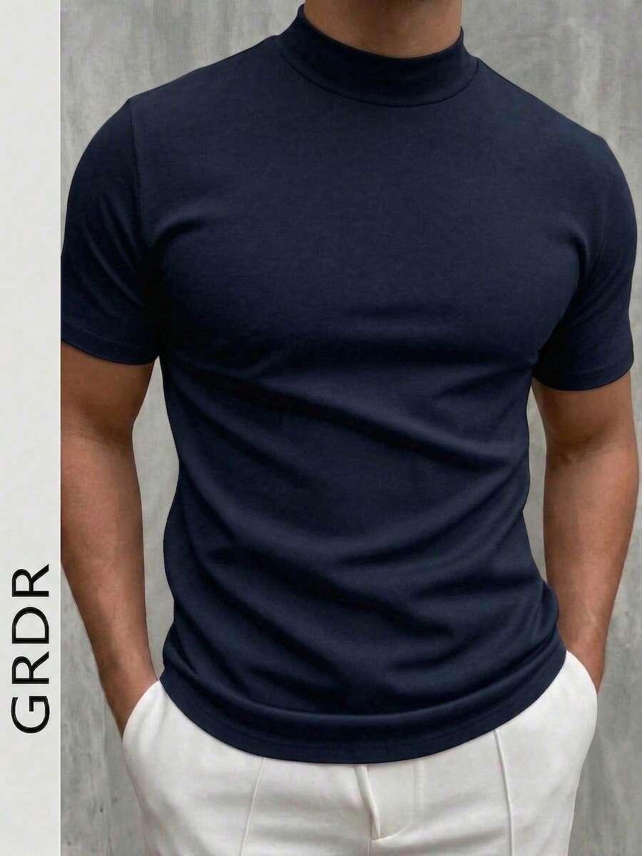 T-SHIRT MĘSKI Z KRÓTKIM RĘKAWEM