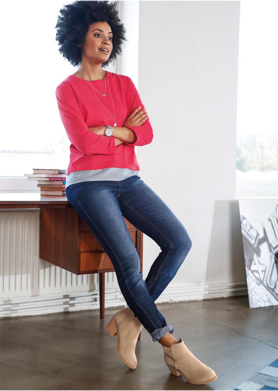 SPODNIE JEANS RURKI