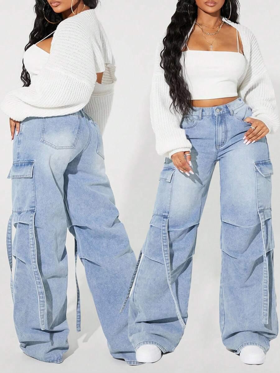 szerokie spodnie vintage jeans