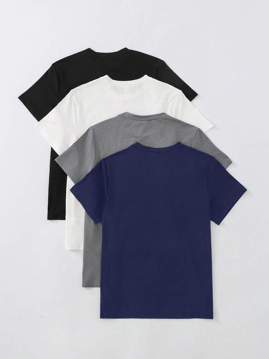 T-SHIRT OKRĄGŁY DEKOLT 4-pack