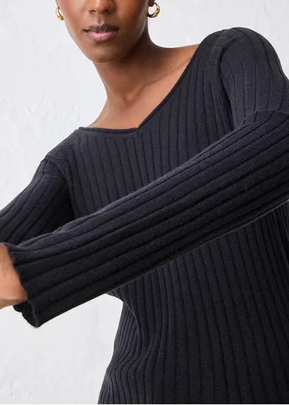 SWETER CZARNY DAMSKI