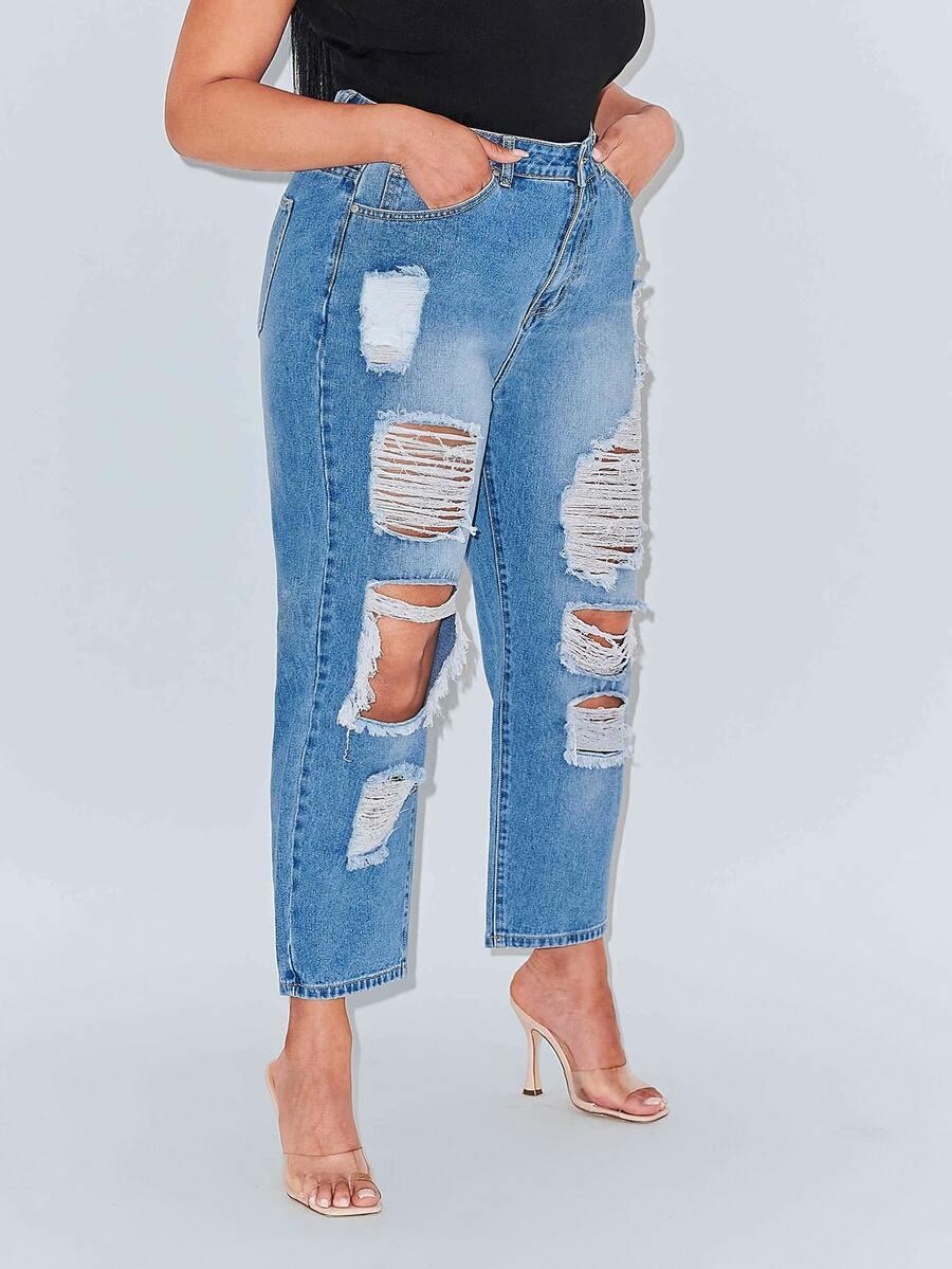 NIEBIESKIE SPODNIE JEANS