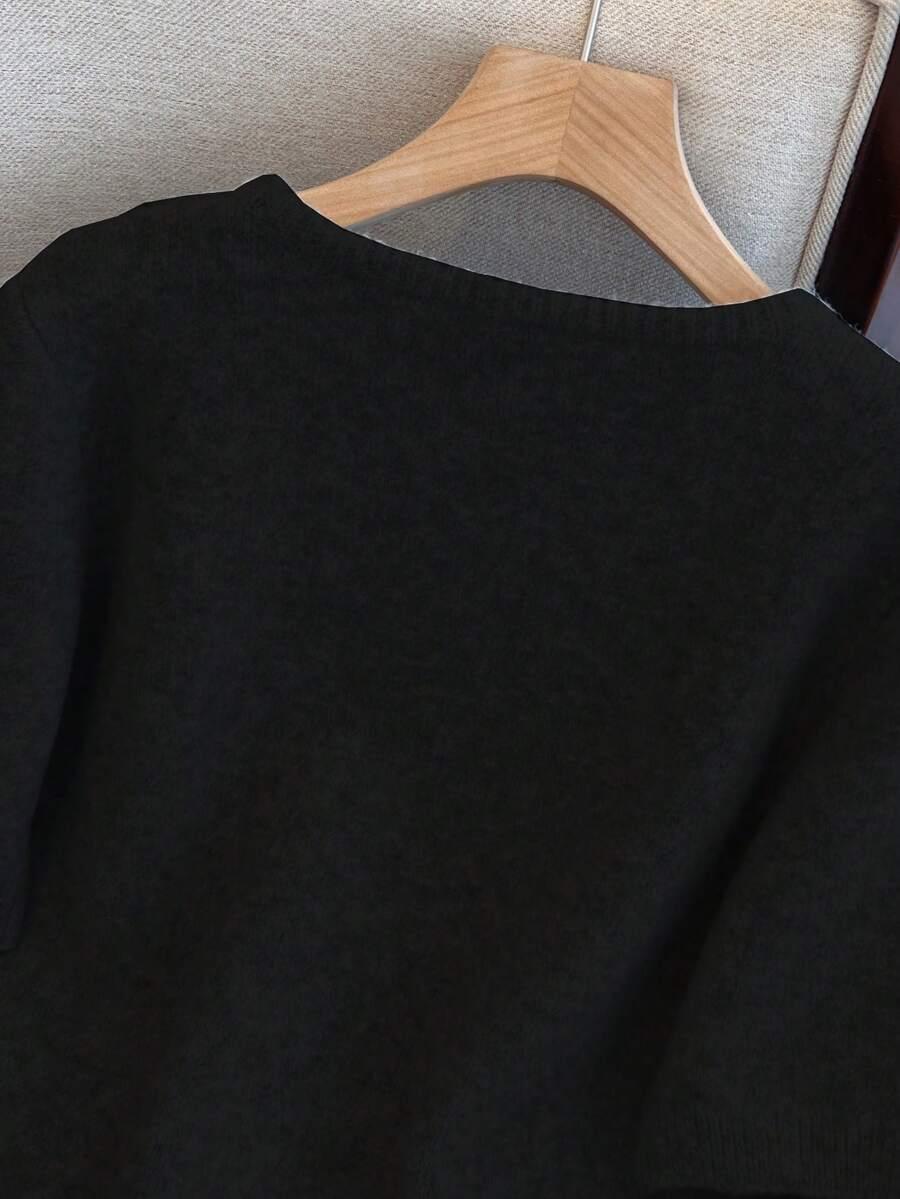 SWETER DAMSKI ROZPINANY OKRĄGŁY DEKOLT FASON