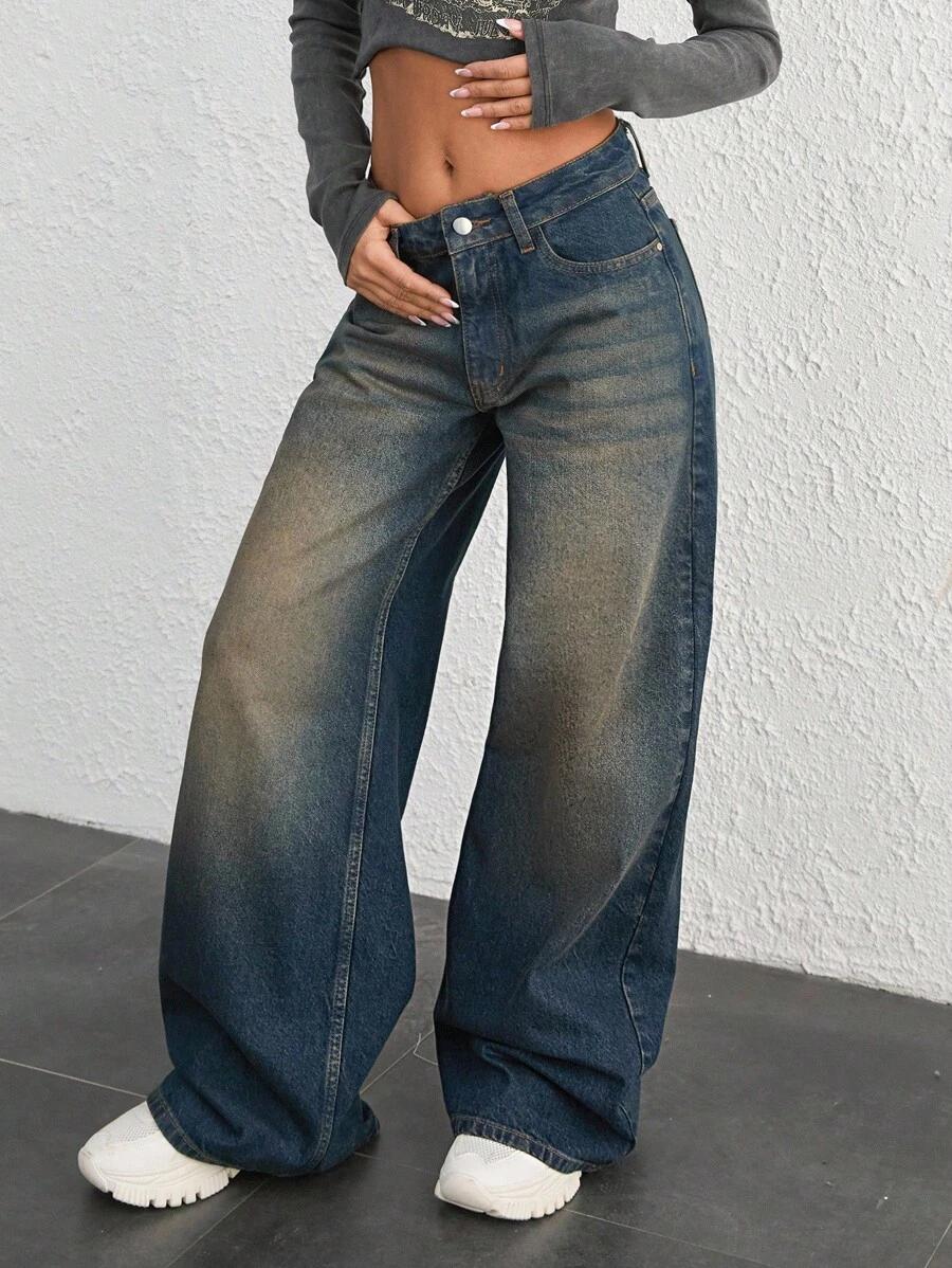 NIEBIESKIE SPODNIE JEANS 