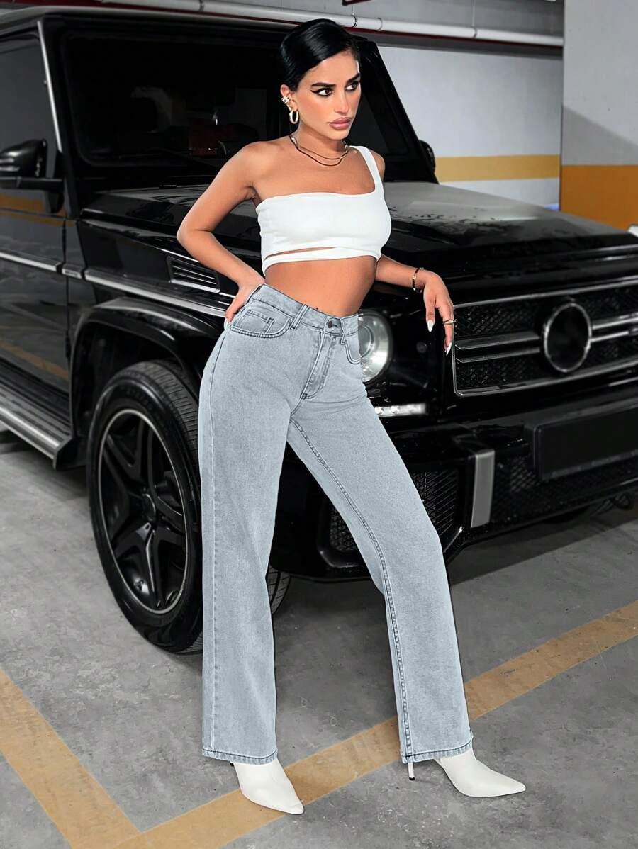 NIEBIESKIE SPODNIE JEANS
