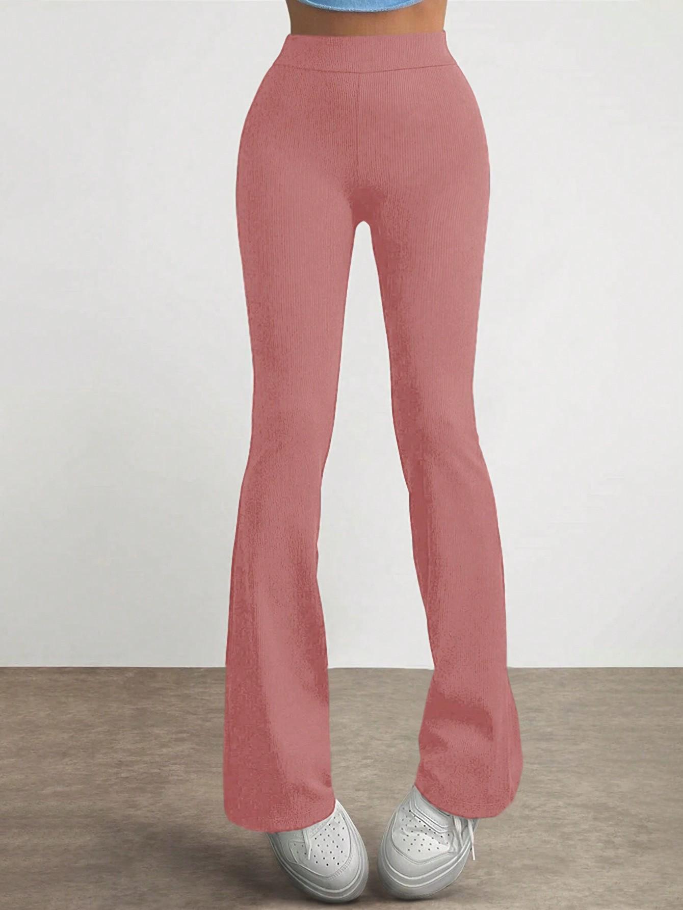 LEGGINSY DAMSKIE DZWONY W PRĄŻEK