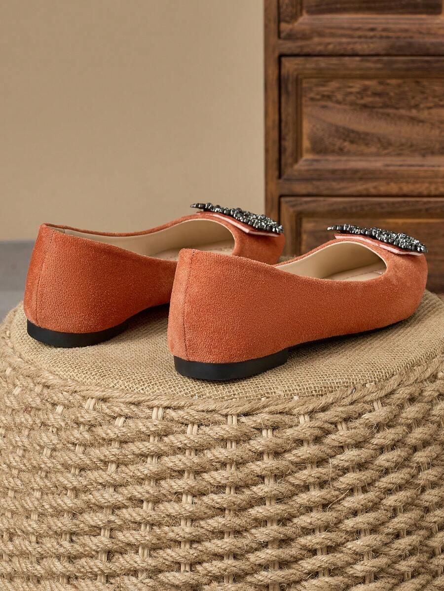 pomarańczowe baleriny szpic