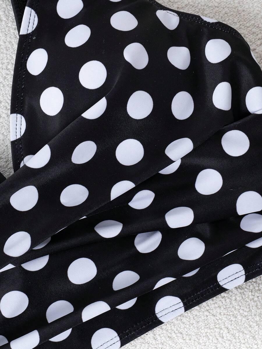 góra od bikini w groszki