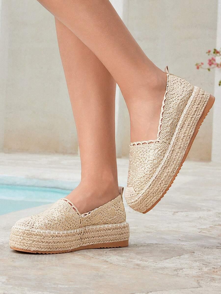 złote espadryle platforma