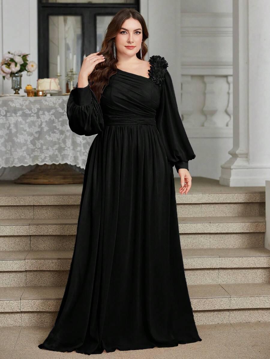 CZARNA MAXI SUKIENKA