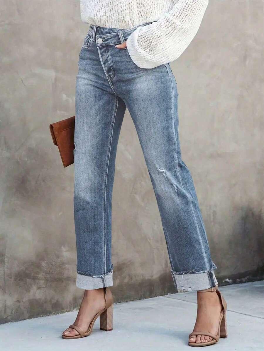 NIEBIESKIE SPODNIE JEANS