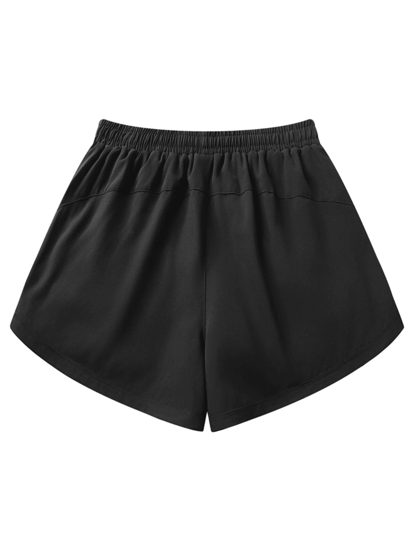 czarne spodenki sportowe