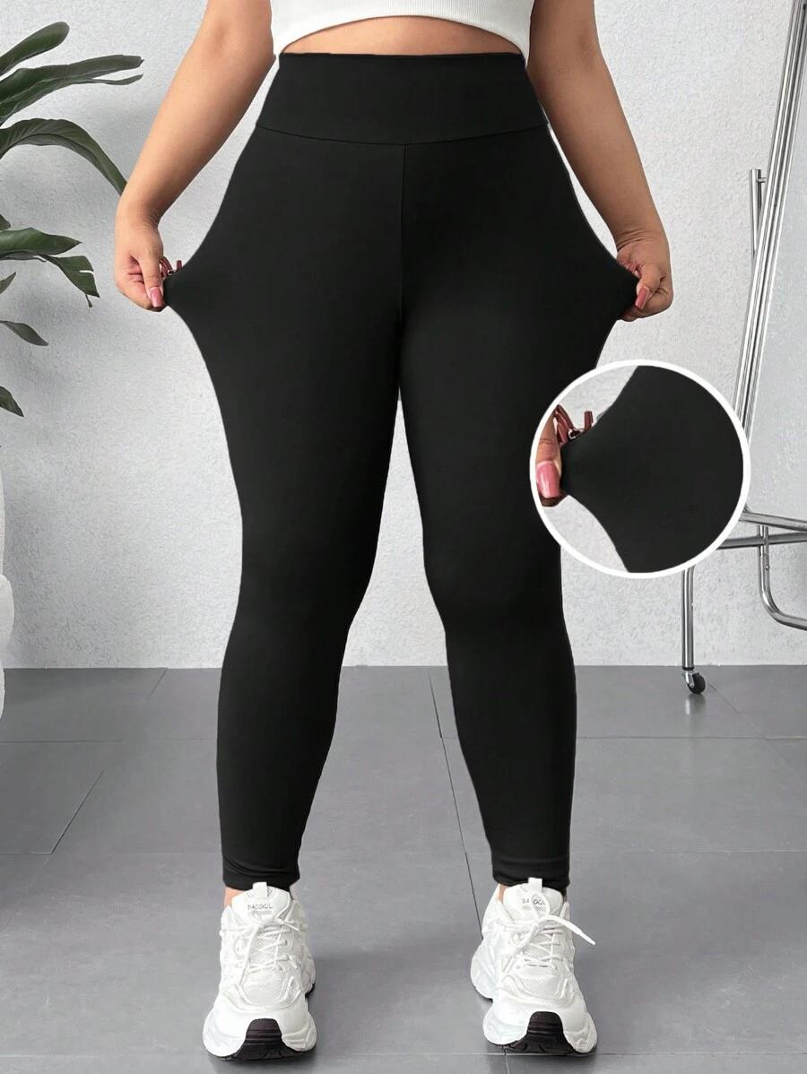 CZARNE LEGGINSY WYSOKI STAN 