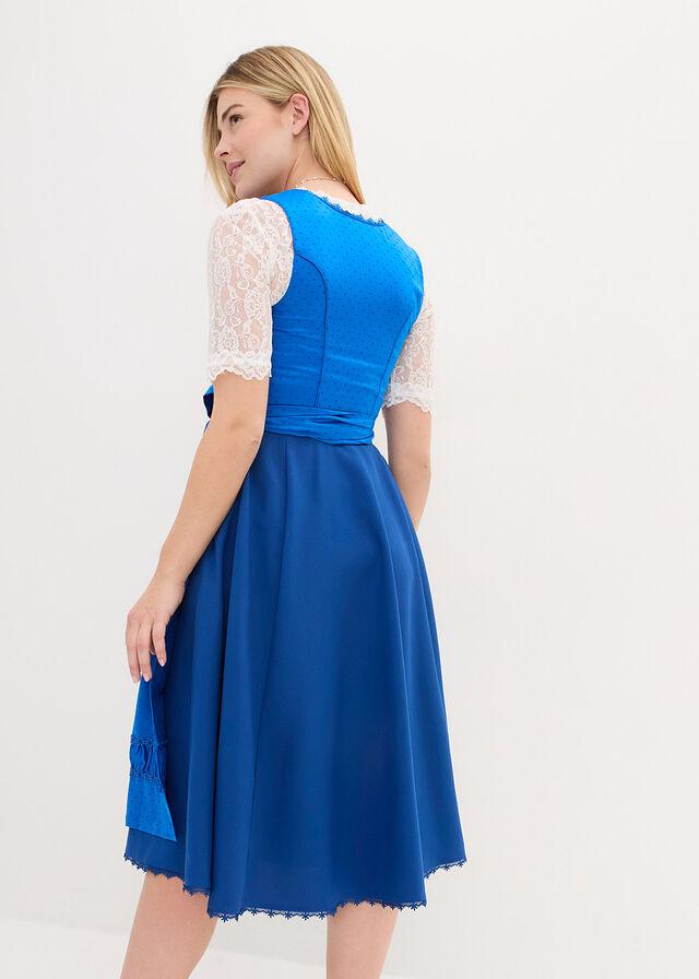 NIEBIESKA MIDI SUKIENKA