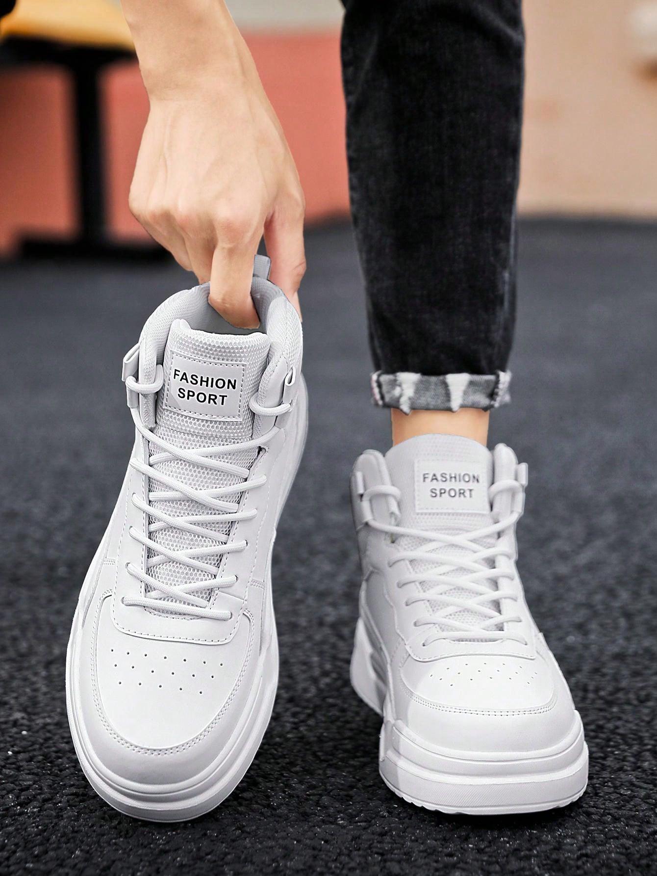 BIAŁE SPORTOWE BUTY ZA KOSTKĘ