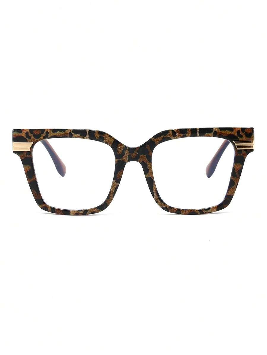okulary zerówki animal print