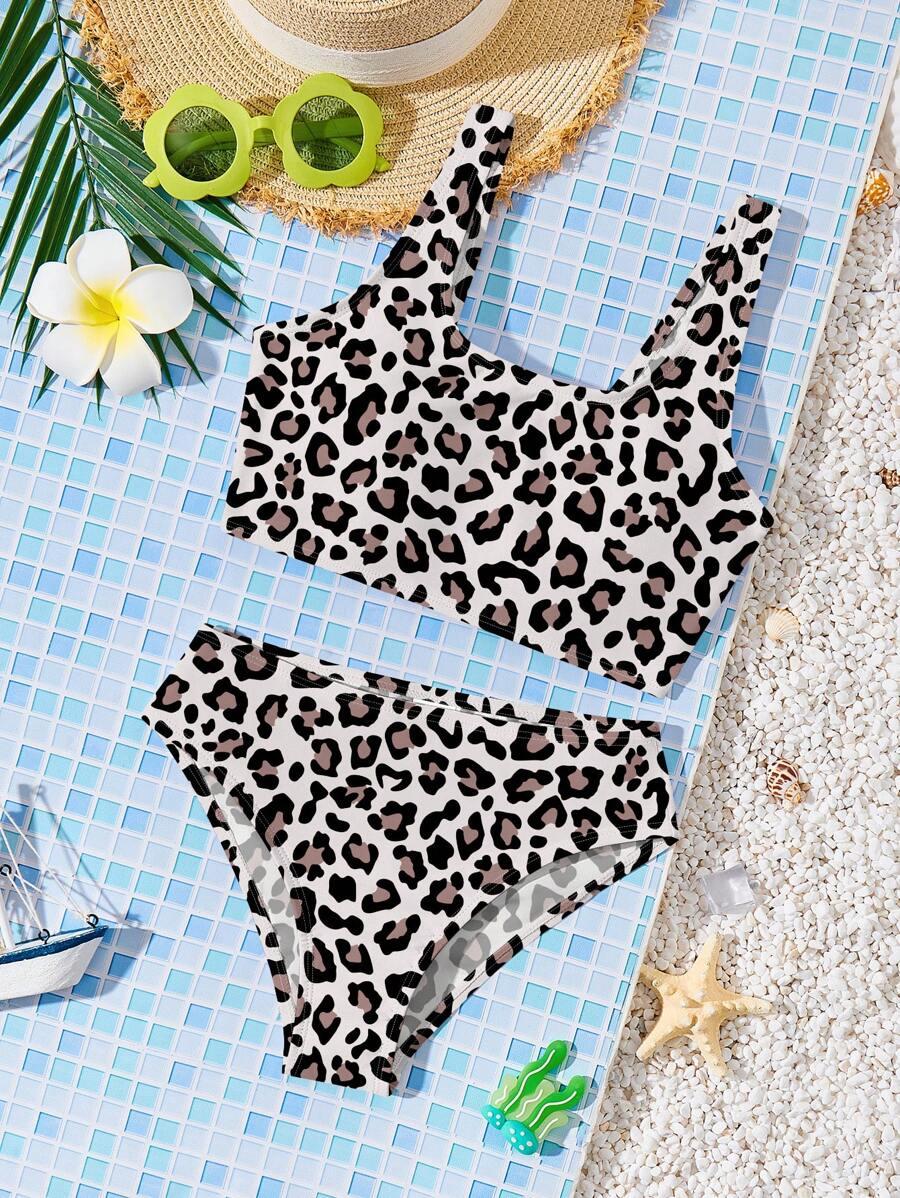 DWUCZĘŚCIOWE BIKINI DZIECZĘCE W ZWIERZĘCY WZÓR