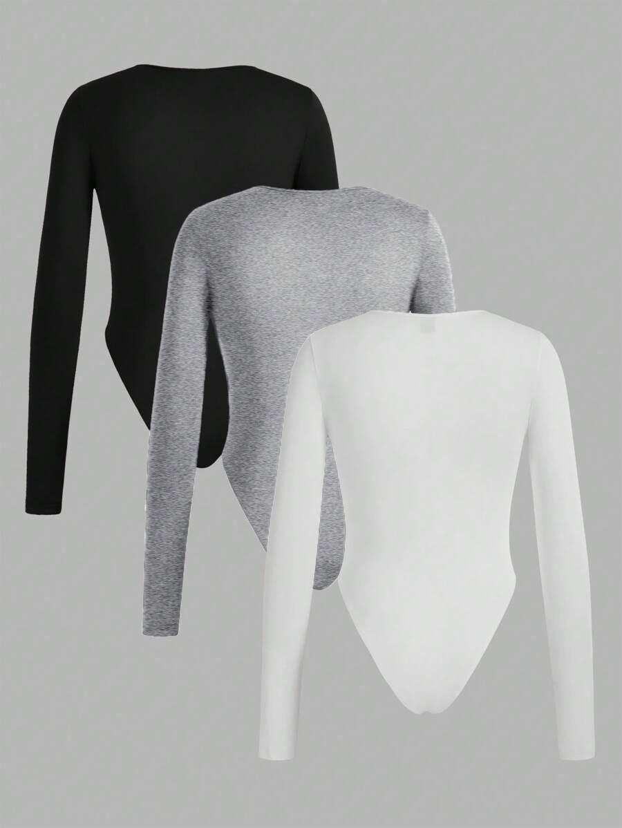 body długi rękaw 3-pack 