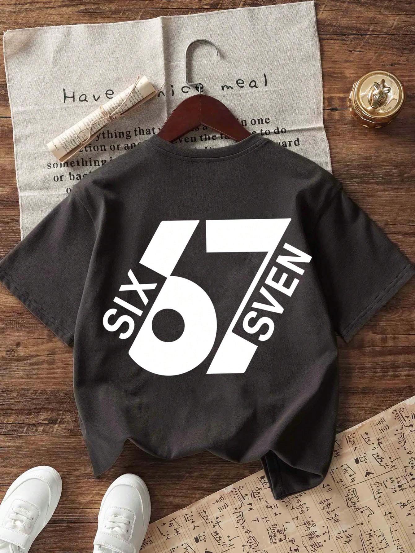 SZARY T-SHIRT PRINT
