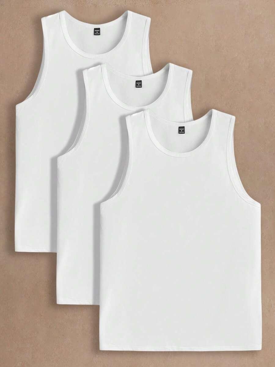 biała podkoszulka 3-pack
