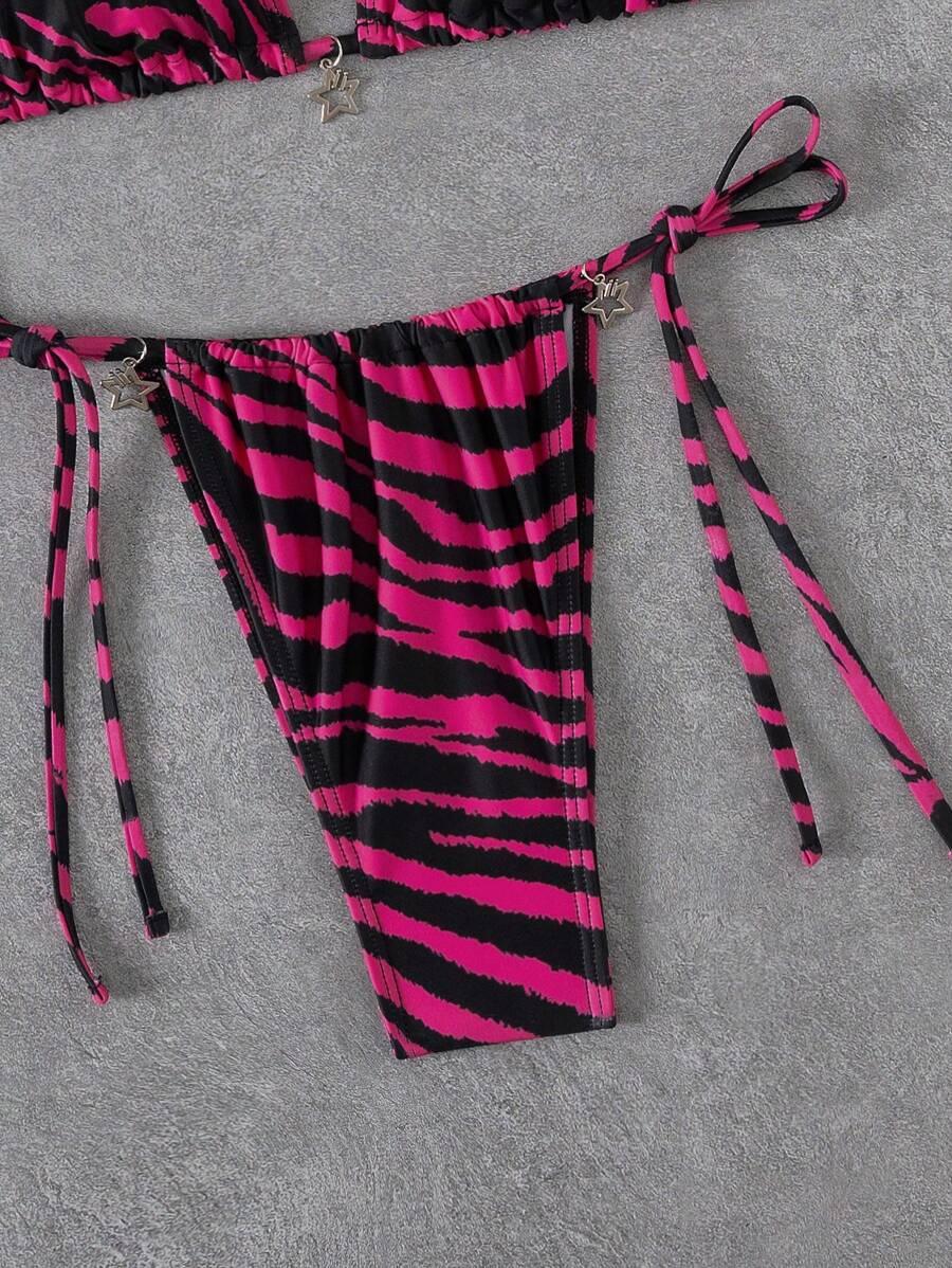 DWUCZĘŚCIOWY STRÓJ KĄPIELOWY ANIMAL PRINT