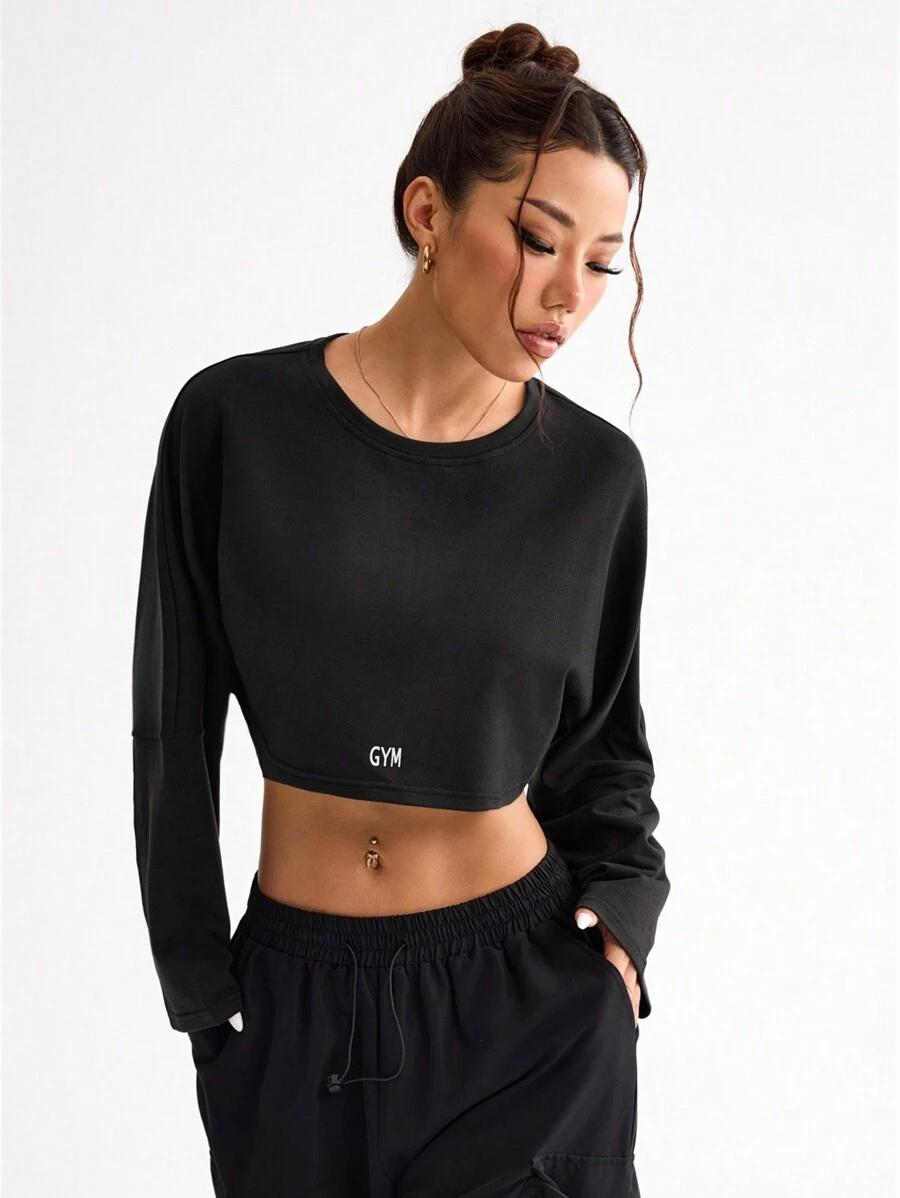 czarna bluza nadruk
