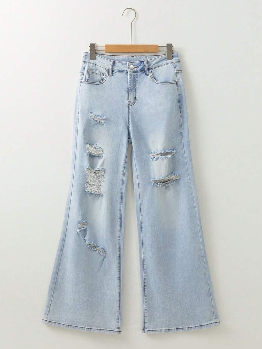 NIEBIESKIE SPODNIE JEANS