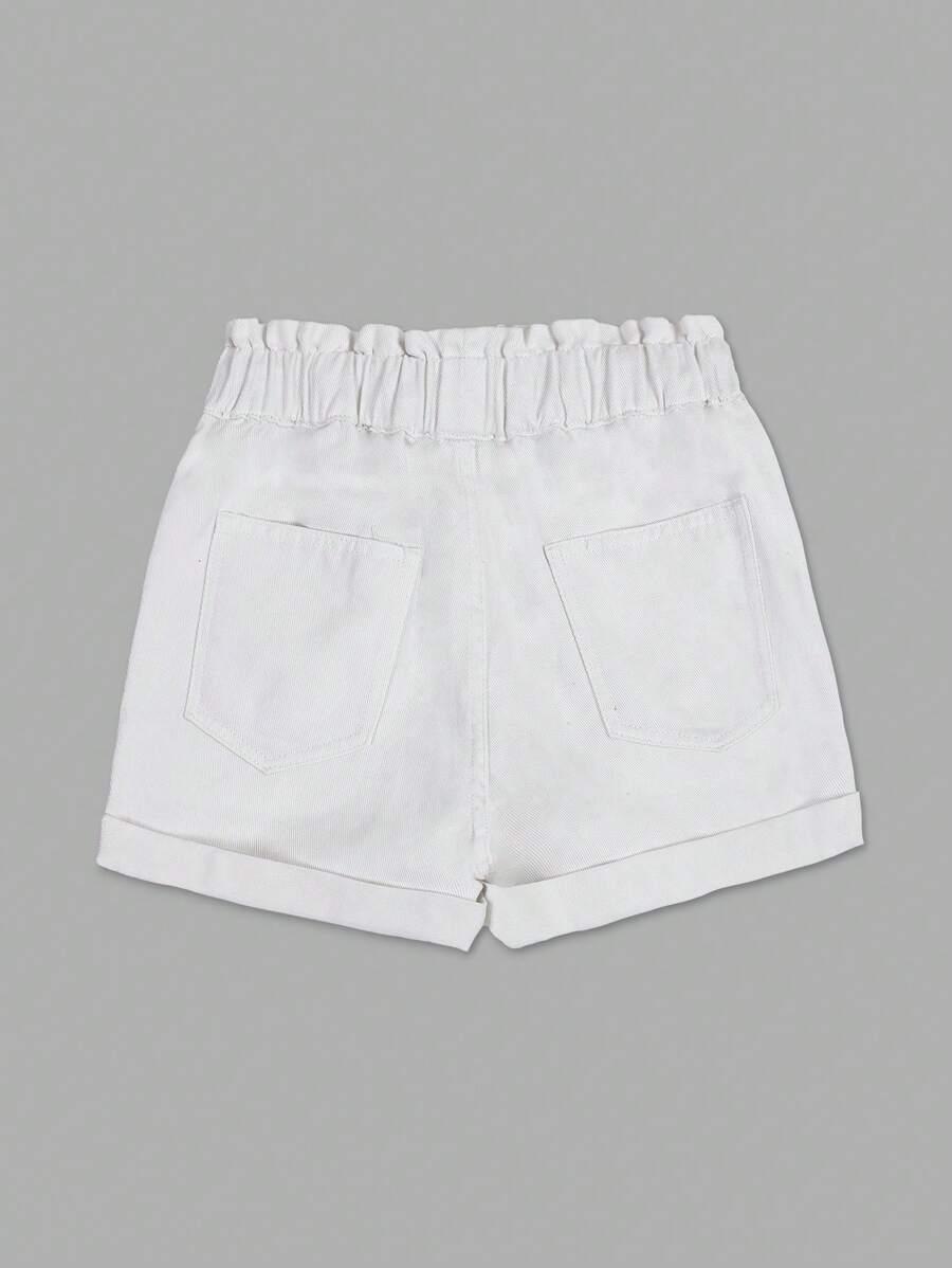 BIAŁE SPODENKI JEANS