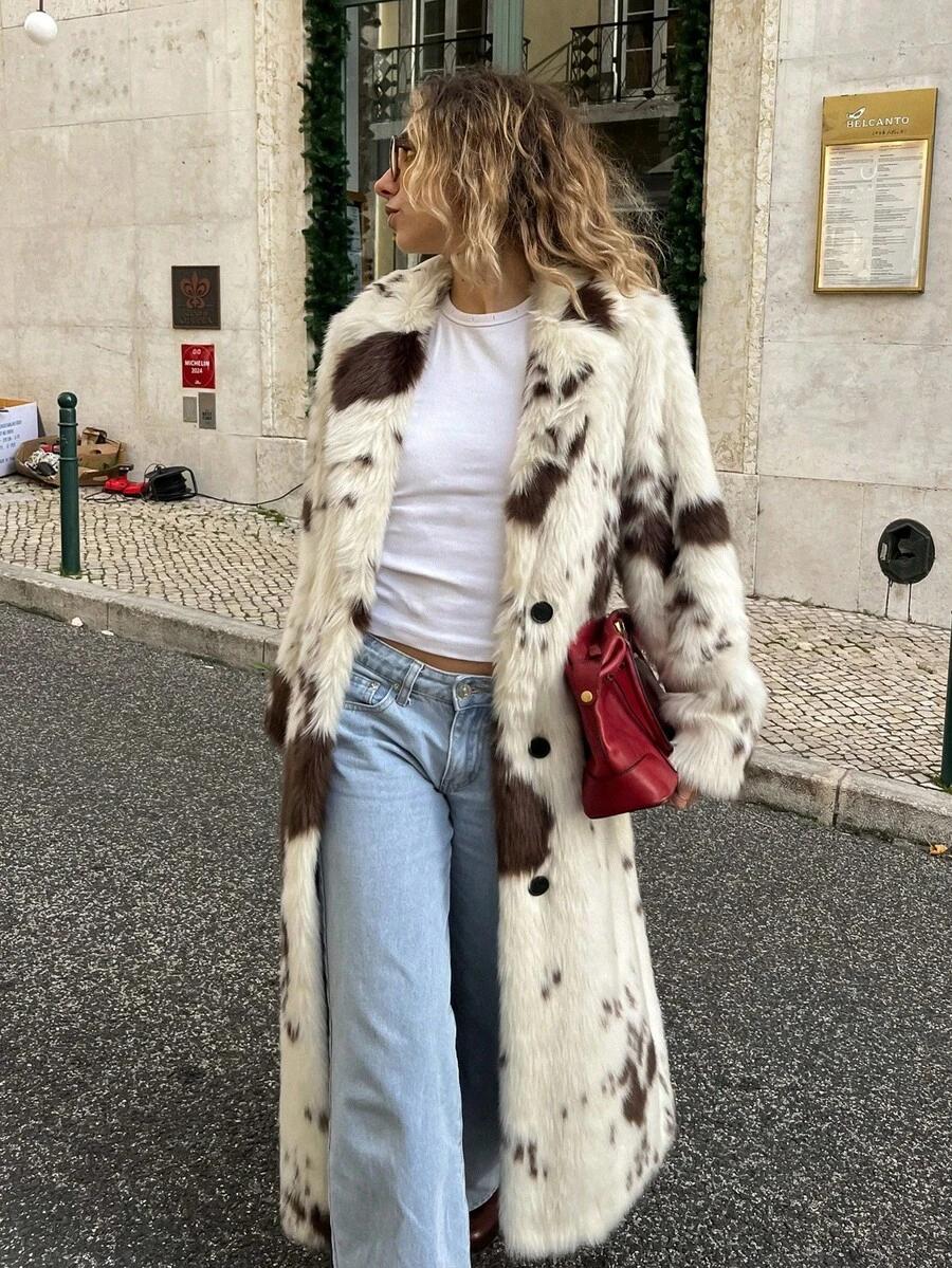 sztuczne futro animal print