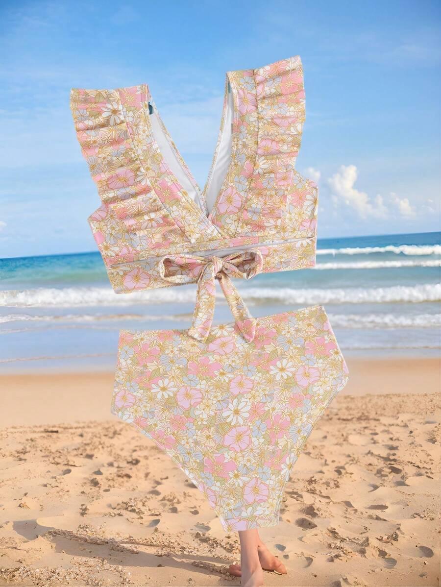 DWUCZĘŚCIOWY STRÓJ KĄPIELOWY FLORAL PRINT