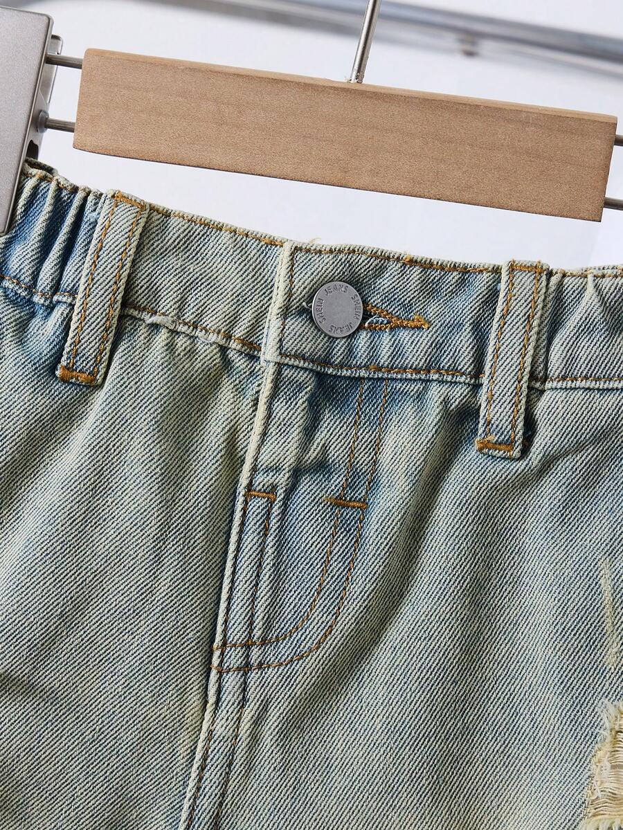 NIEBIESKIE SPODENKI JEANS
