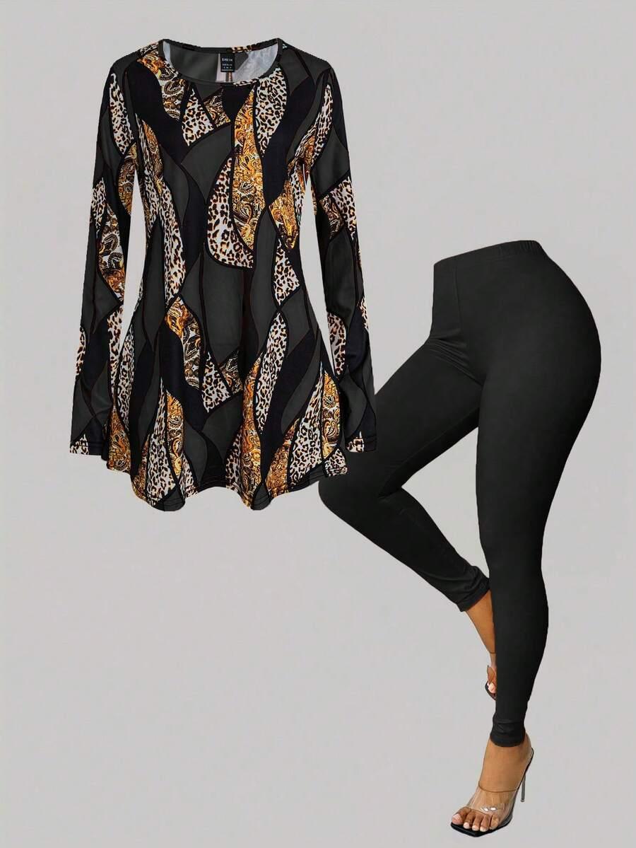 bluzka legginsy komplet