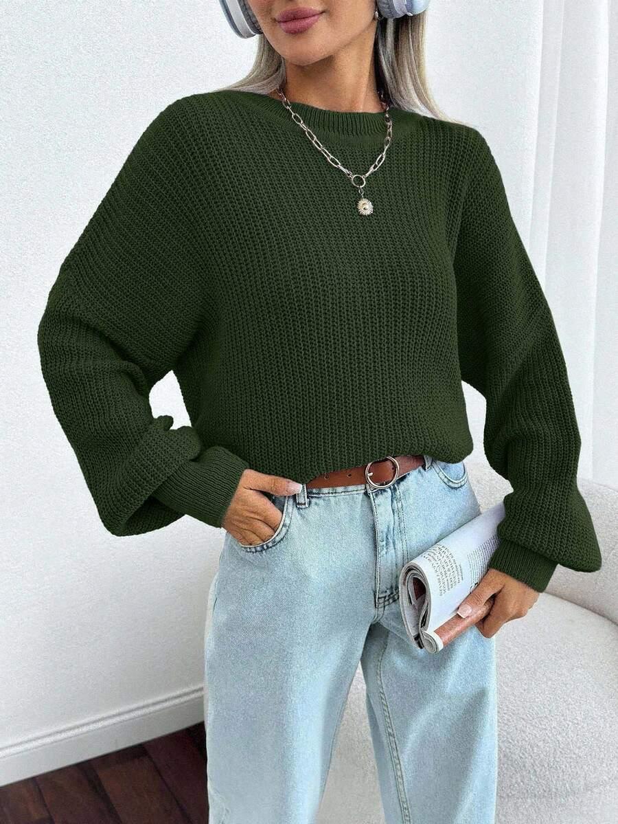 zielony sweter oversize 
